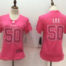 Women's Sean Lee #50 Cowboys Limited Player Jersey Pink