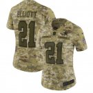 Women's Ezekiel Elliott #21 Cowboys Salute to Service Limited Player Jersey Camo