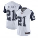 Women's Ezekiel Elliott #21 Cowboys Color Rush Limited Player Jersey White