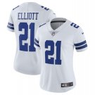 Women's Ezekiel Elliott #21 Cowboys Limited Player Jersey White