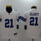 Youth Ezekiel Elliott #21 Cowboys Limited Player Jersey White