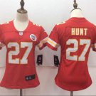 Women's Kareem Hunt #27 Chiefs Limited Player Jersey Red