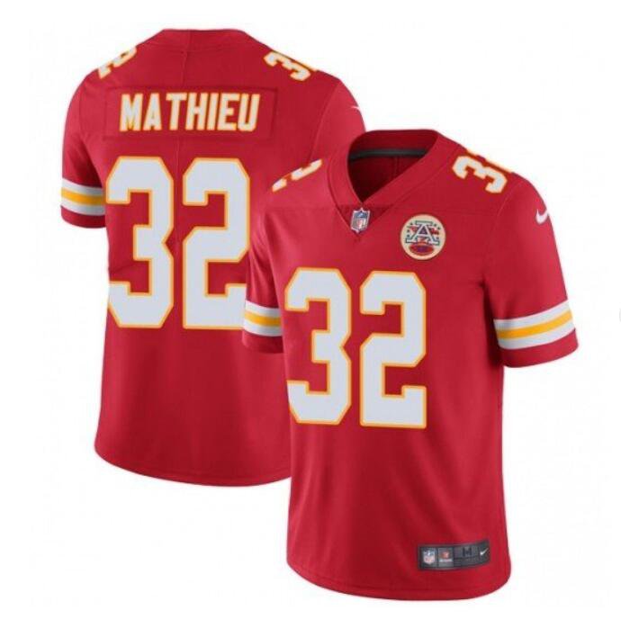 Men's Tyrann Mathieu #32 Chiefs Limited Player Jersey Red