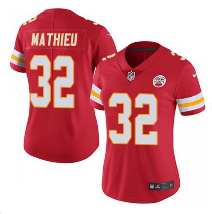 Women's Tyrann Mathieu #32 Chiefs Limited Player Jersey Red