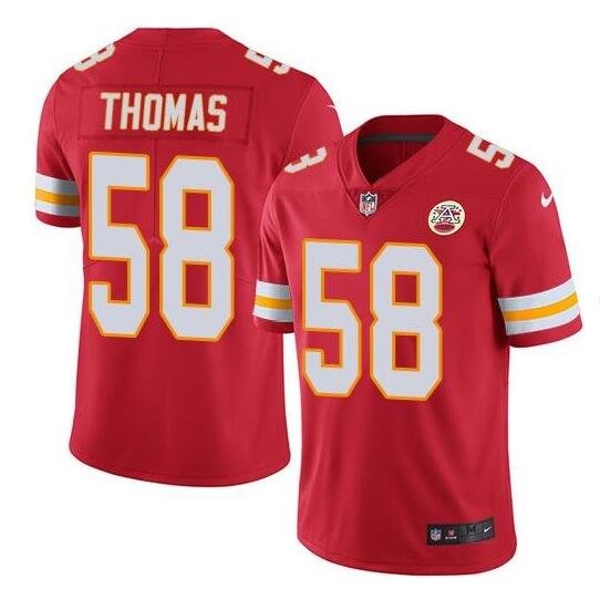 Men's Derrick Thomas #58 Chiefs Limited Player Jersey Red