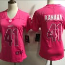 Women's Alvin Kamara #41 Saints Limited Player Jersey Pink