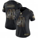 Women's Alvin Kamara #41 Saints Limited Player Jersey Black Gold Edition
