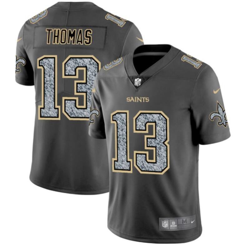 Men's Michael Thomas #13 Saints Static Limited Player Jersey Gray