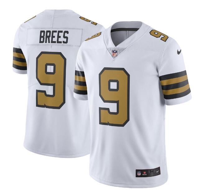 Men's Drew Brees #9 Saints Color Rush Limited Player Jersey White