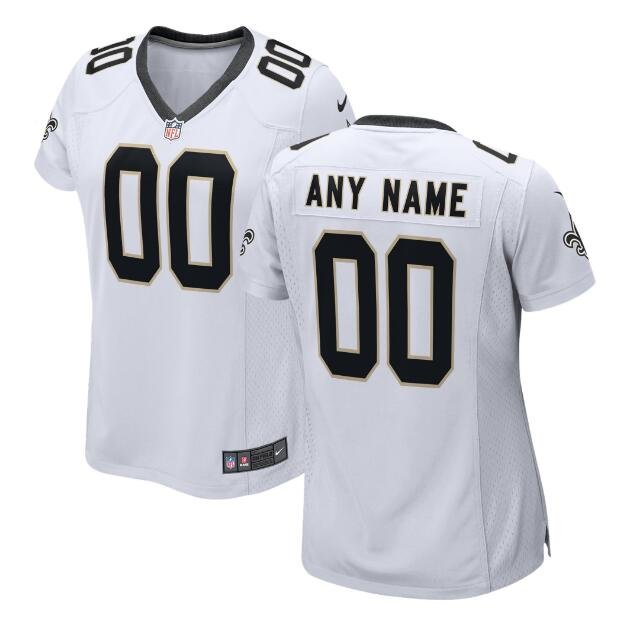 Custom Women's Saints Limited Jersey White