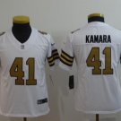 Youth Alvin Kamara #41 Saints Color Rush Limited Player Jersey White