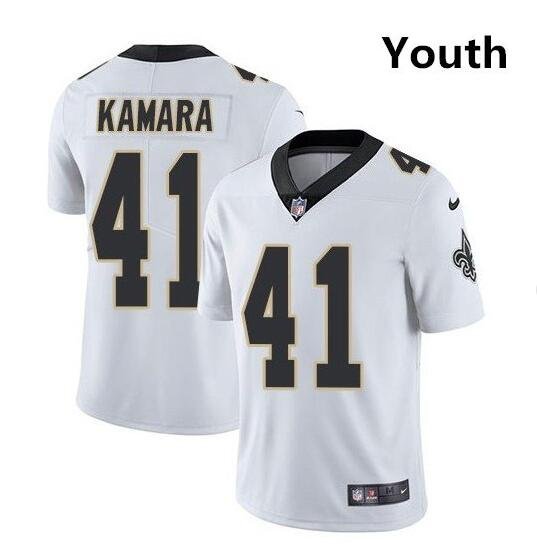 Youth Alvin Kamara #41 Saints Limited Player Jersey White
