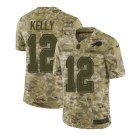 Men's Jim Kelly #12 Bills Salute to Service Limited Player Jersey Camo