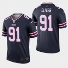 Men's Ed Oliver #91 Bills Inverted Legend Player Jersey Navy