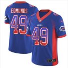 Men's Tremaine Edmunds #49 Bills Limited Player Jersey Blue Drift Fashion