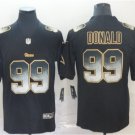 Men's Aaron Donald #99 Rams 2019 Limited Player Jersey Black Smoke Fashion