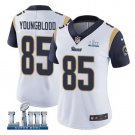 Women's Jack Youngblood #85 Rams Super Bowl LIII Limited Player Jersey White