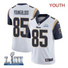 Youth Jack Youngblood #85 Rams Super Bowl LIII Limited Player Jersey White