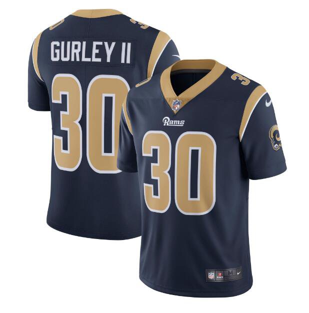 Men's Todd Gurley II #30 Rams Limited Player Jersey Navy