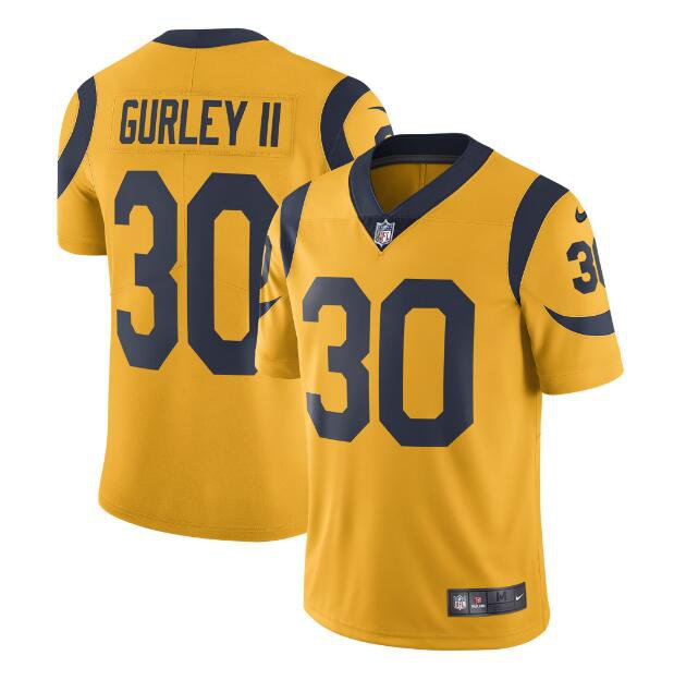 Men's Todd Gurley II #30 Rams Limited Player Jersey Gold