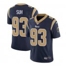Men's Ndamukong Suh #93 Rams Limited Player Jersey Navy
