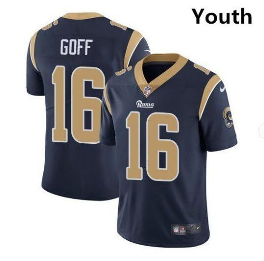 Youth Jared Goff #16 Rams Limited Player Jersey Navy