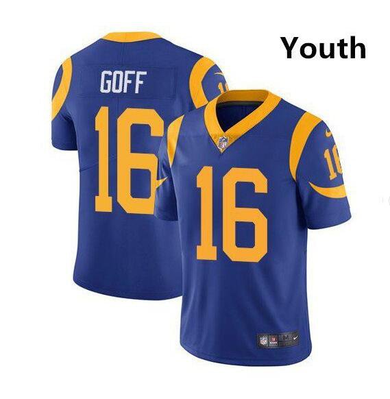 Youth Jared Goff #16 Rams Limited Player Jersey Royal