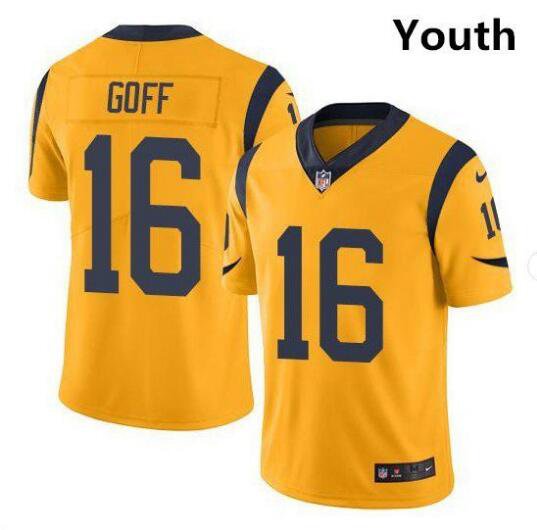 Youth Jared Goff #16 Rams Limited Player Jersey Gold