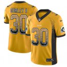 Men's Todd Gurley II #30 Rams Limited Player Jersey Yellow Drift Fashion