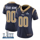 Custom Women's Rams Super Bowl LIII Limited Jersey Navy