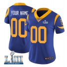 Custom Women's Rams Super Bowl LIII Limited Jersey Royal