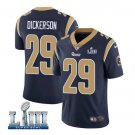 Men's Eric Dickerson #29 Rams Super Bowl LIII Limited Player Jersey Navy