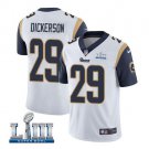 Men's Eric Dickerson #29 Rams Super Bowl LIII Limited Player Jersey White