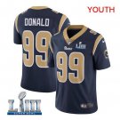 Youth Aaron Donald #99 Rams Super Bowl LIII Limited Player Jersey Navy