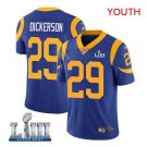 Youth Eric Dickerson #29 Rams Super Bowl LIII Limited Player Jersey Royal