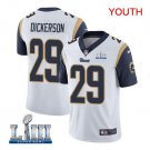Youth Eric Dickerson #29 Rams Super Bowl LIII Limited Player Jersey White