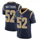 Men's Clay Matthews #52 Rams Limited Player Jersey Navy