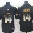Men's Stefon Diggs #14 Vikings 2019 Limited Player Jersey Black Smoke Fashion