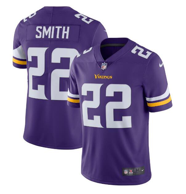 Men's Harrison Smith #22 Vikings Limited Player Jersey Purple