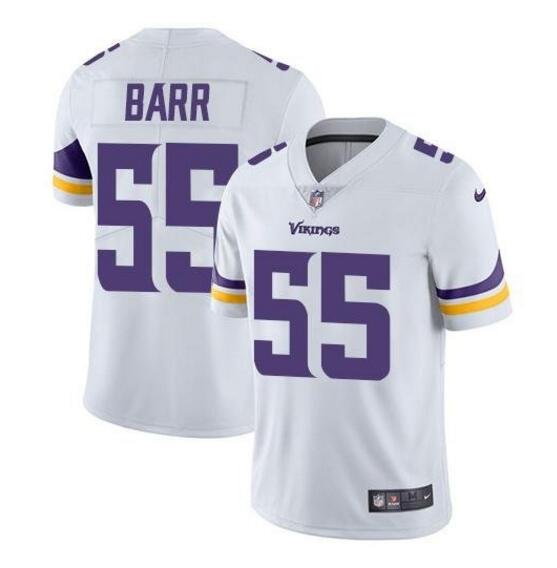Men's Anthony Barr #55 Vikings Limited Player Jersey White