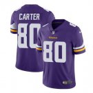 Men's Cris Carter #80 Vikings Limited Player Jersey Purple