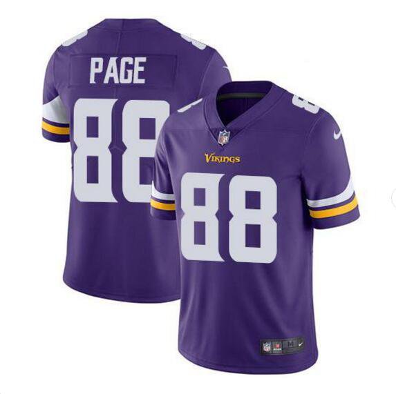 Men's Alan Page #88 Vikings Limited Player Jersey Purple