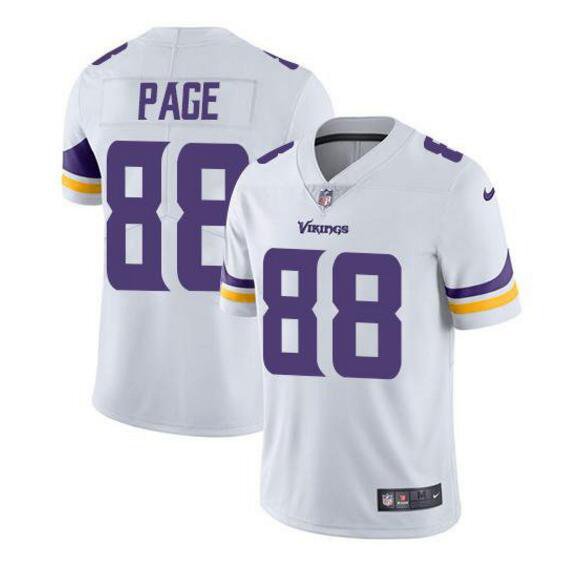 Men's Alan Page #88 Vikings Limited Player Jersey White