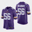 Men's Garrett Bradbury #56 Vikings Game Player Jersey Purple