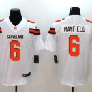 Men's Baker Mayfield #6 Browns Limited Player Jersey White