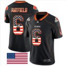 Men's Baker Mayfield #6 Browns Limited Player Jersey Black USA Flag