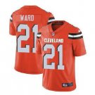Men's Denzel Ward #21 Browns Limited Player Jersey Orange