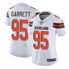 Women's Myles Garrett #95 Browns Limited Player Jersey White