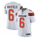 Men's Baker Mayfield #6 Browns Limited Player Jersey White
