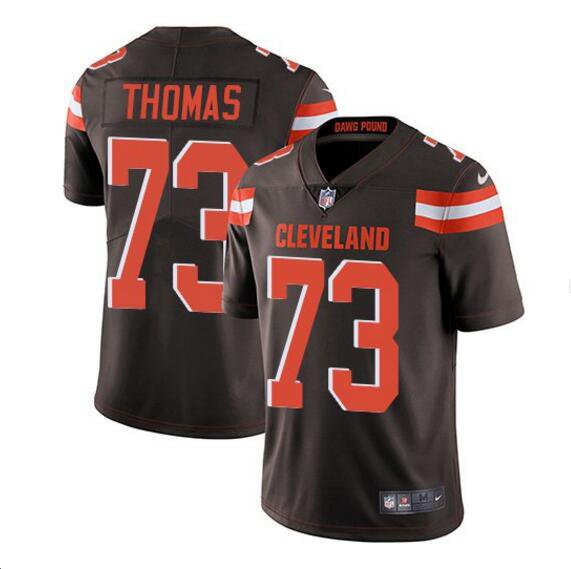 Men's Joe Thomas #73 Browns Limited Player Jersey Brown